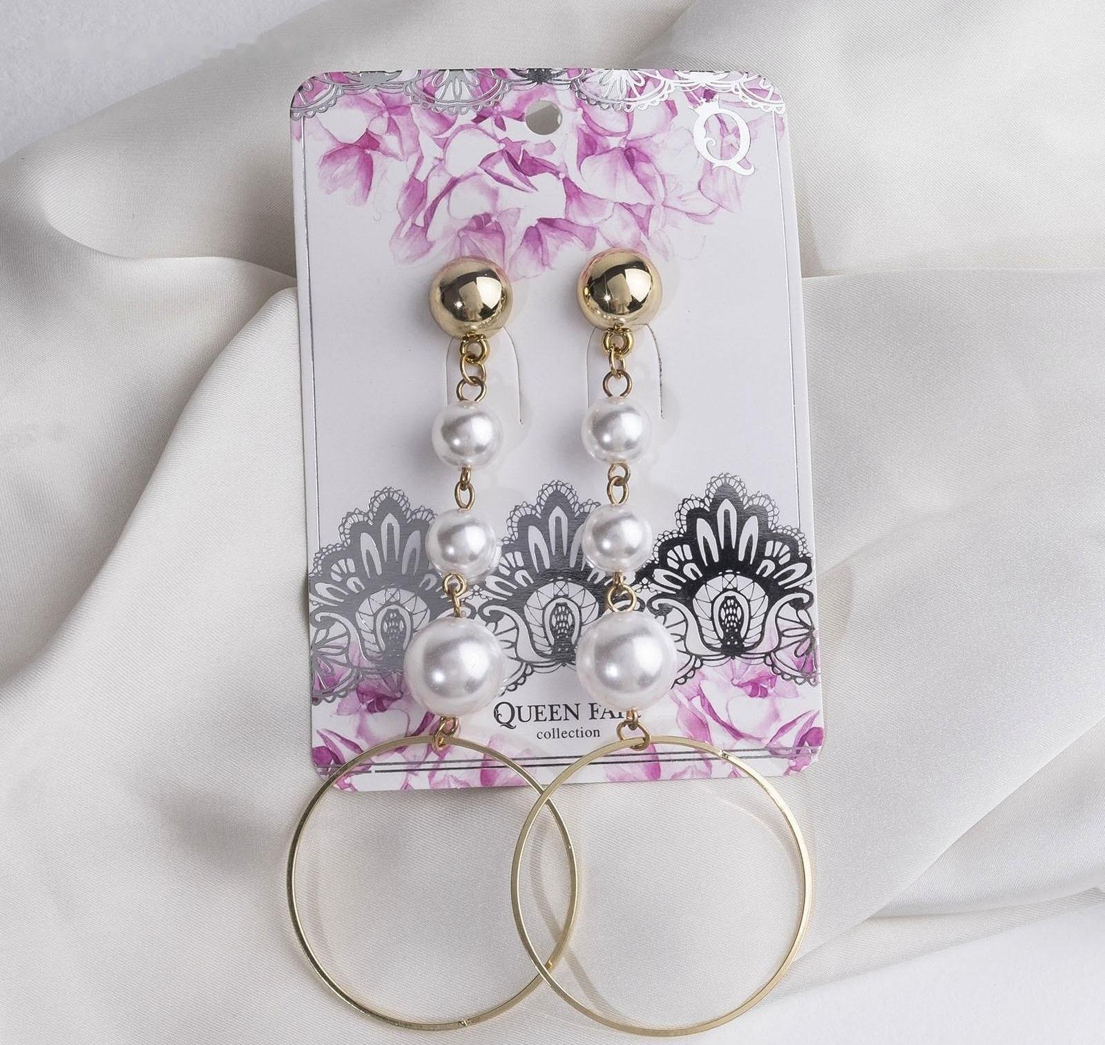 Серьги с жемчугом 