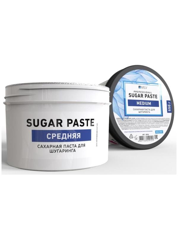 Сахарная паста для шугаринга Milv, средняя, 550 г