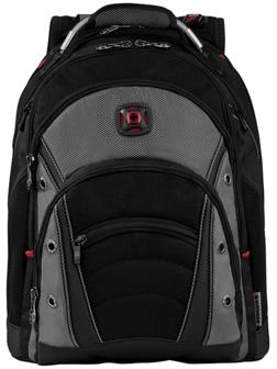Рюкзак молодёжный Wenger, 46 х 36 х 26 см, 26л, отделение для планшета, чёрный, серый