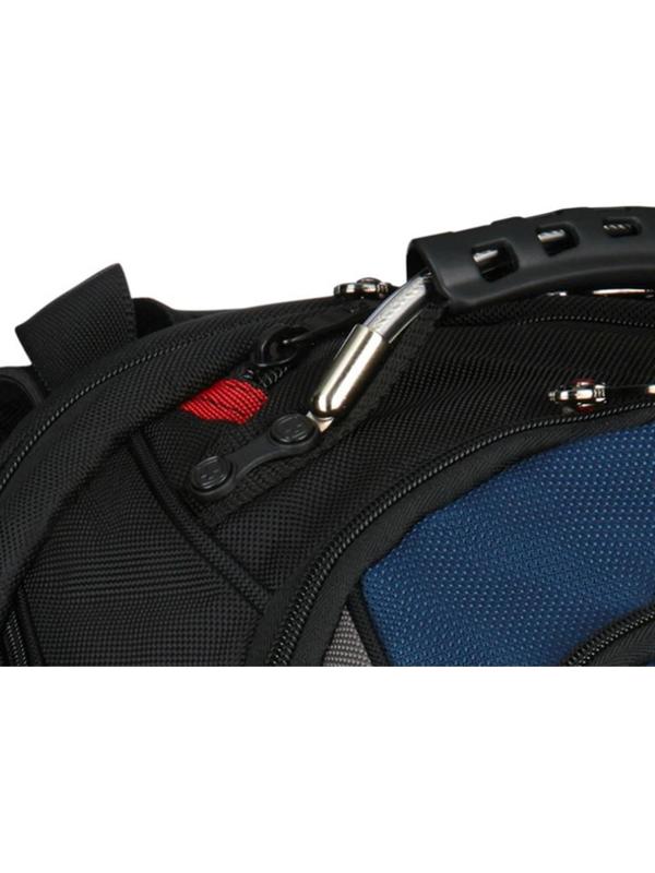 Рюкзак молодёжный Wenger, 47 х 37 х 26 см, 23л, отделение для планшета, чёрный, синий