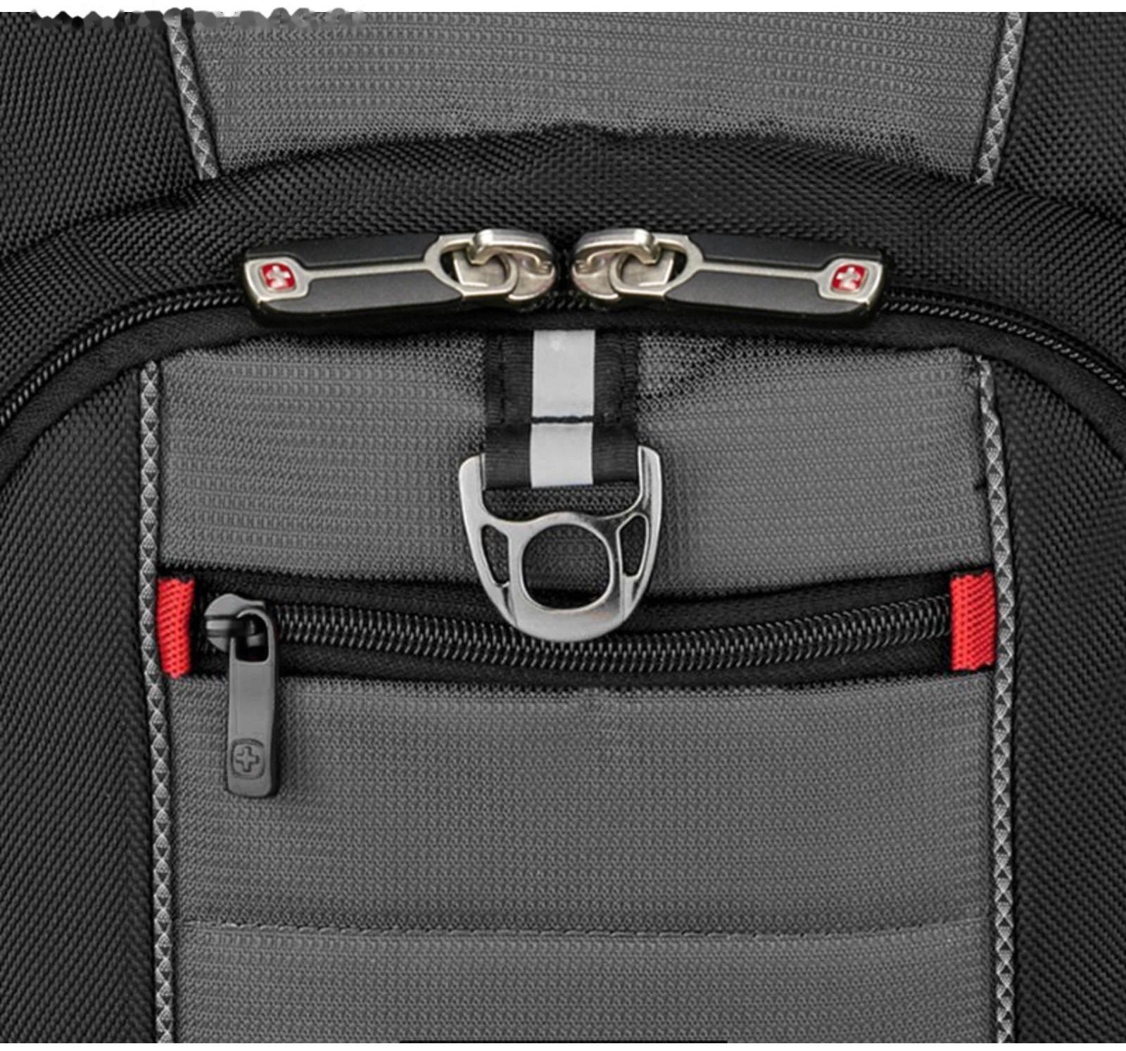 Рюкзак молодёжный Wenger, 48 х 37 х 24 см, 25л, отделение для планшета, чёрный, серый