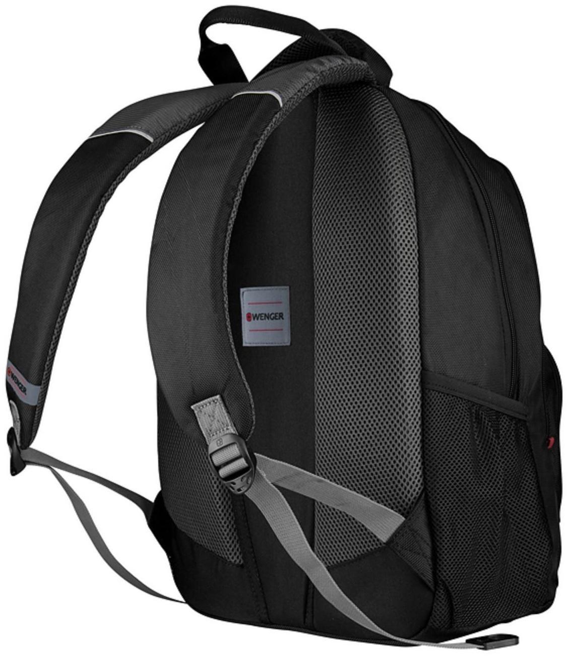 Рюкзак молодёжный Wenger, 48 х 37 х 24 см, 25л, отделение для планшета, чёрный, серый