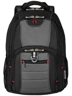Рюкзак молодёжный Wenger, 48 х 37 х 24 см, 25л, отделение для планшета, чёрный, серый