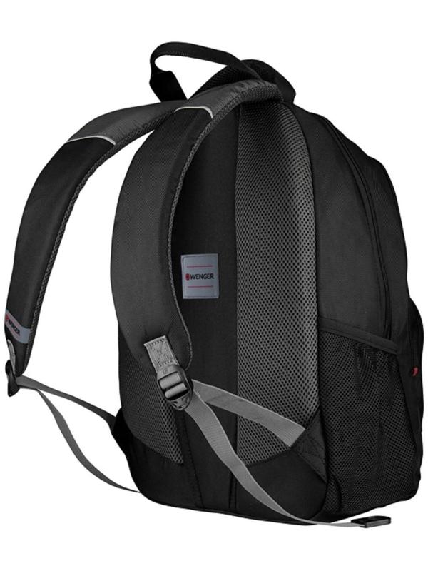 Рюкзак молодёжный Wenger, 48 х 37 х 24 см, 25л, отделение для планшета, чёрный, серый