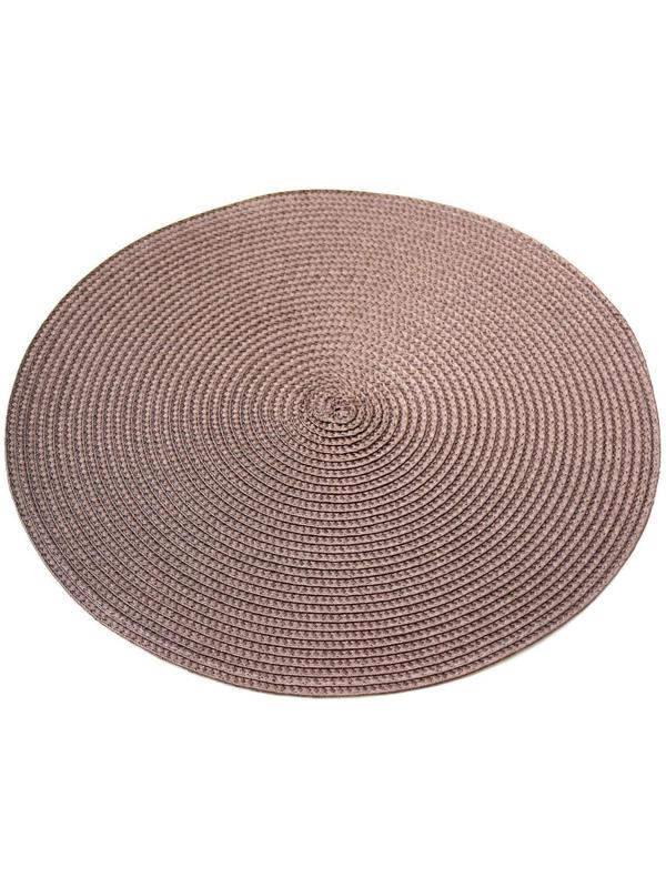 Салфетка сервировочная на стол «Лофт», d=38 см, цвет коричневый