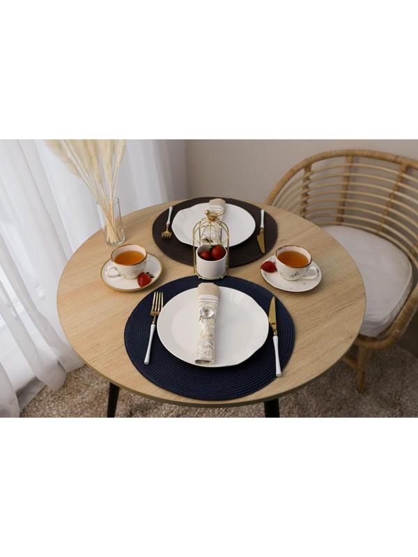 Салфетка сервировочная на стол «Лофт», d=38 см, цвет коричневый