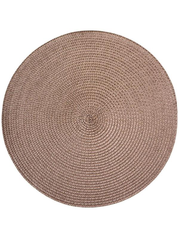 Салфетка сервировочная на стол «Лофт», d=38 см, цвет коричневый