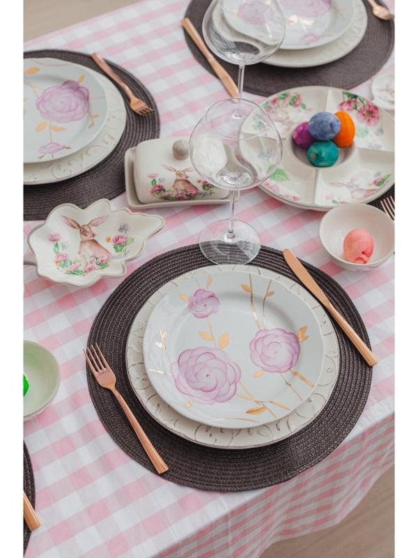 Салфетка сервировочная на стол «Лофт», d=38 см, цвет коричневый