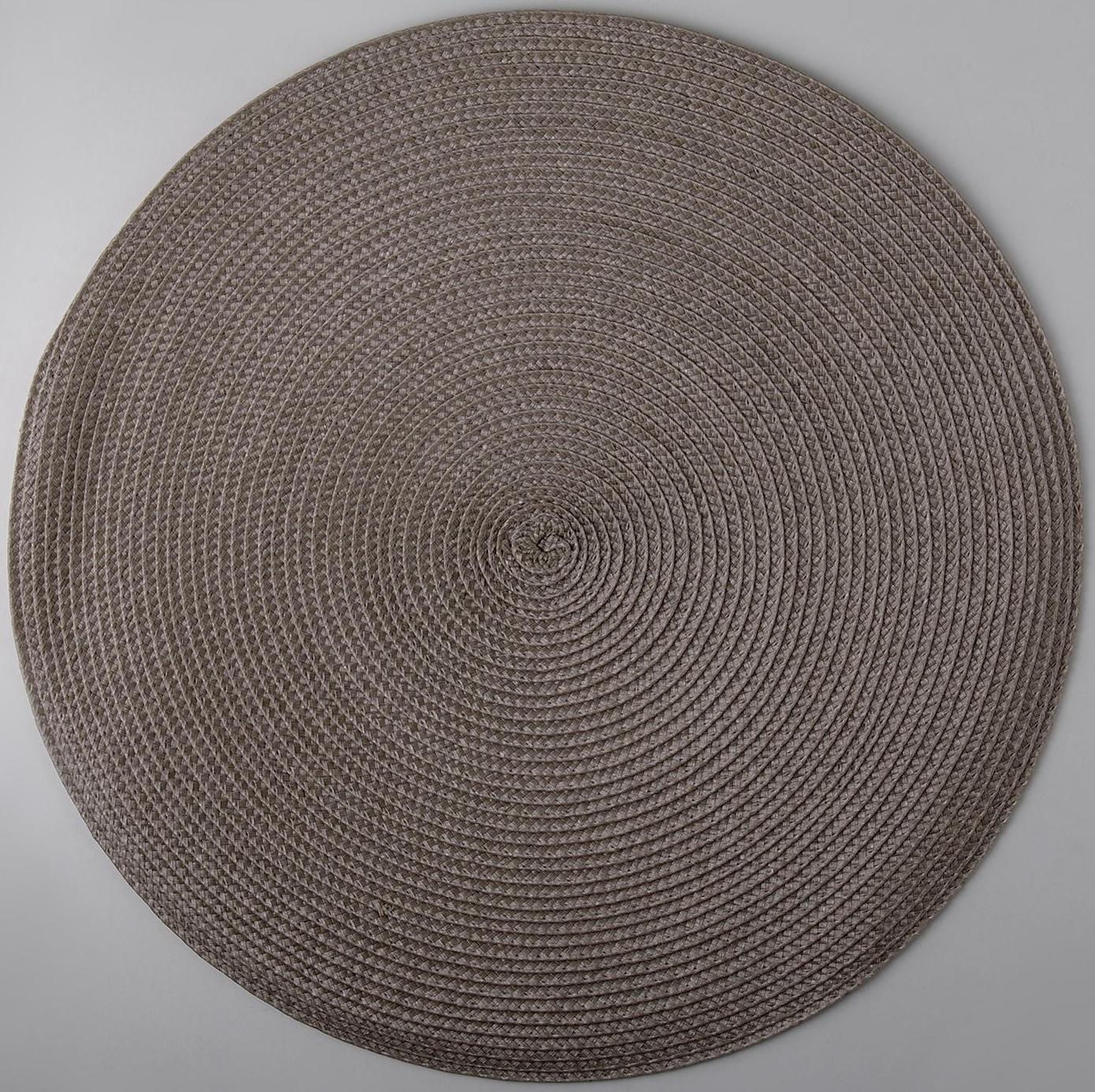 Салфетка сервировочная на стол «Лофт», d=38 см , цвет коричневый