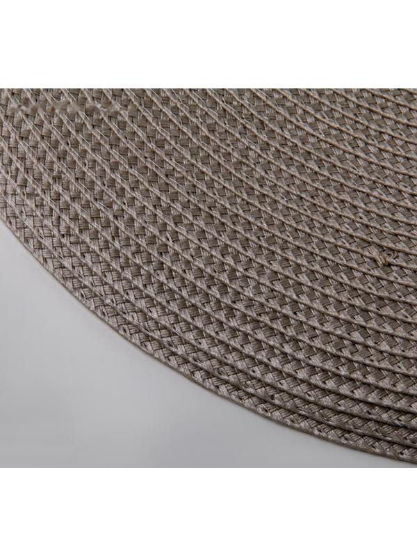 Салфетка сервировочная на стол «Лофт», d=38 см , цвет коричневый