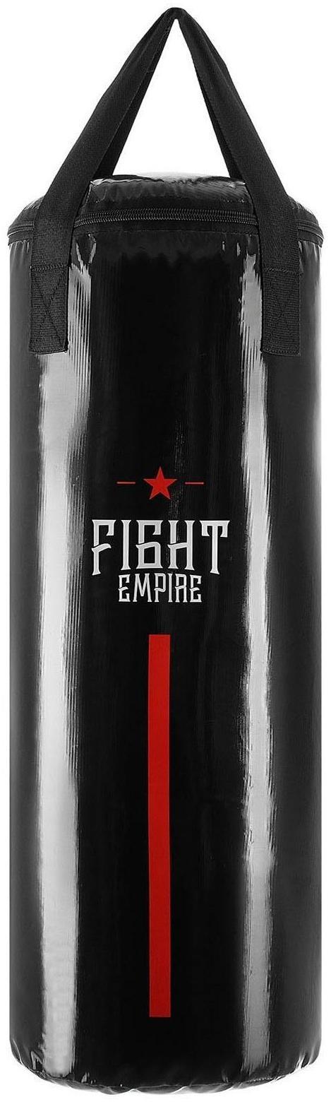 Мешок боксёрский FIGHT EMPIRE, на ленте ременной, чёрный, 60 см, d=23 см, 11 кг