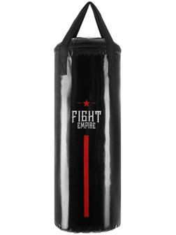 Мешок боксёрский FIGHT EMPIRE, на ленте ременной, чёрный, 60 см, d=23 см, 11 кг