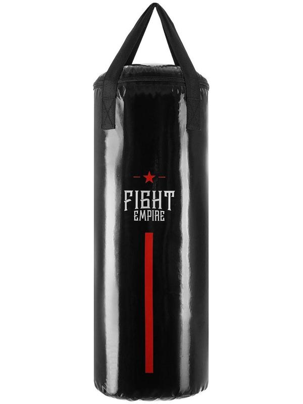 Мешок боксёрский FIGHT EMPIRE, на ленте ременной, чёрный, 60 см, d=23 см, 11 кг