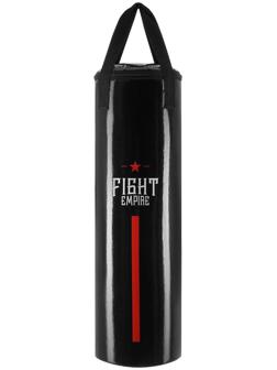 Мешок боксёрский FIGHT EMPIRE, на ленте ременной, чёрный, 80 см, d=25 см, 15 кг