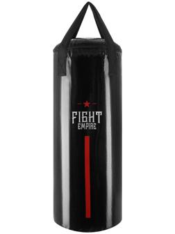 Мешок боксёрский FIGHT EMPIRE, на ленте ременной, чёрный, 80 см, d=31 см, 25 кг