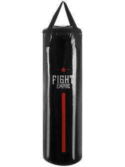 Мешок боксёрский FIGHT EMPIRE, на ленте ременной, чёрный, 110 см, d=35 см, 35 кг