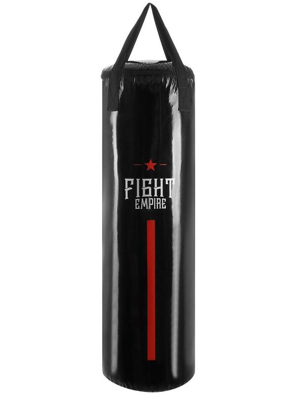 Мешок боксёрский FIGHT EMPIRE, на ленте ременной, чёрный, 110 см, d=35 см, 35 кг
