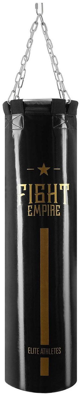 Мешок боксёрский FIGHT EMPIRE, металлическое кольцо/цепи, тент, 90 см, d=25 см, 25 кг