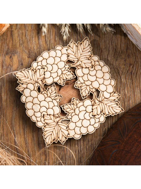 Подставка под горячее «Виноград», D=11 см, можжевельник