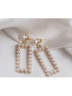 Серьги с жемчугом 