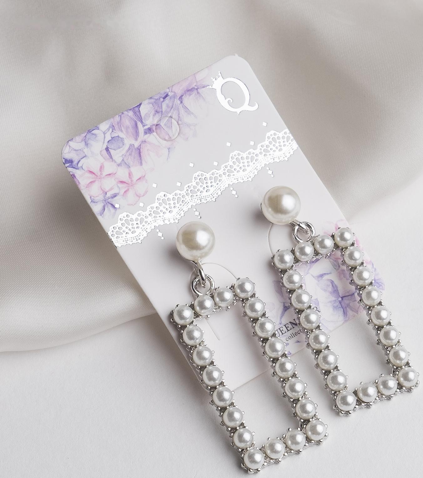 Серьги с жемчугом 