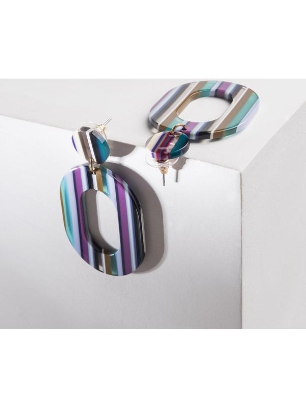 Серьги пластик 