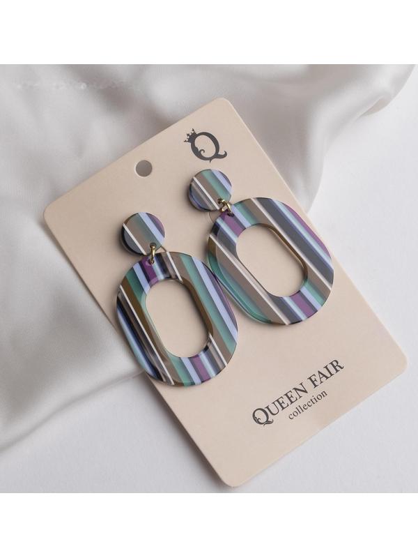 Серьги пластик 