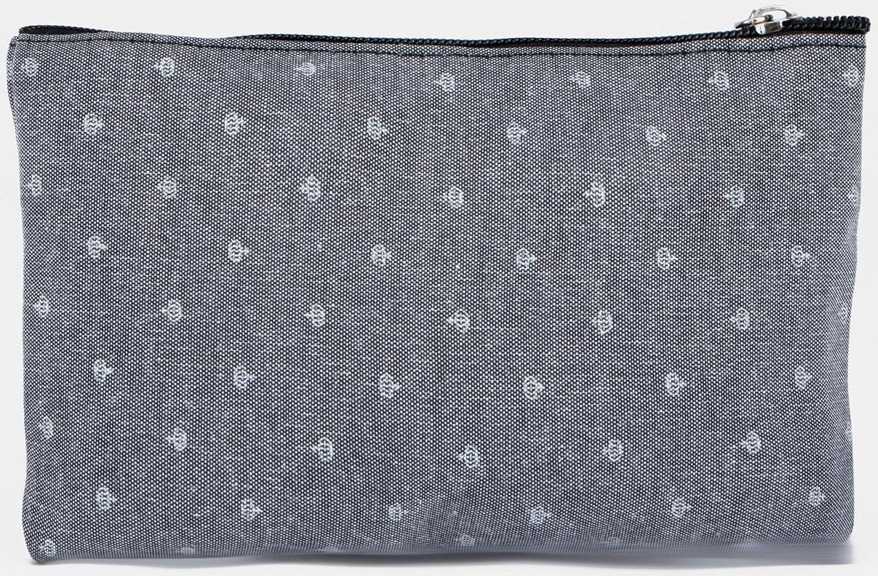 Набор косметичек 3 в 1 на молниях, цвет серый