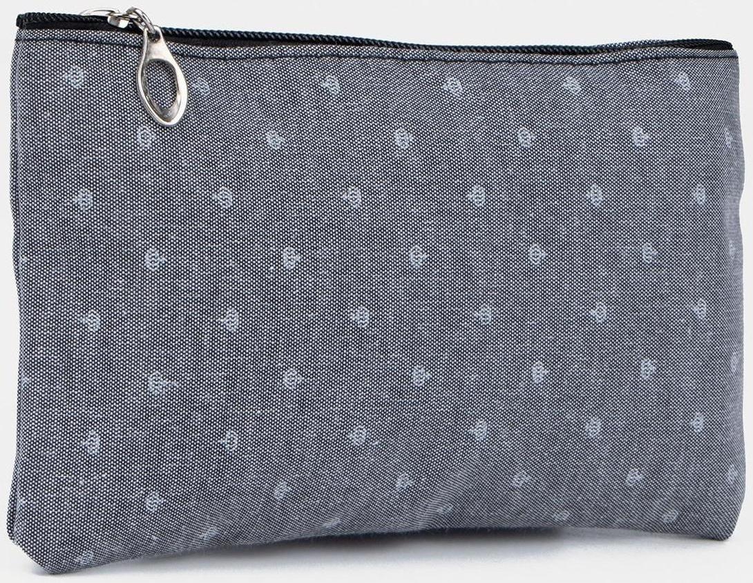 Набор косметичек 3 в 1 на молниях, цвет серый