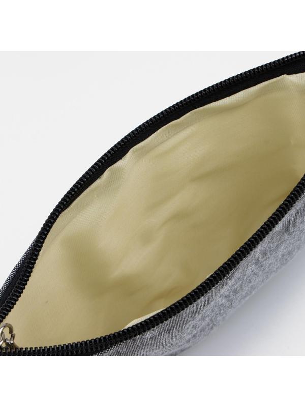 Набор косметичек 3 в 1 на молниях, цвет серый