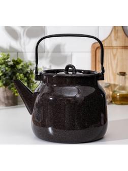 Чайник, 3,5 л, без деколи, индукция, цвет коричневый