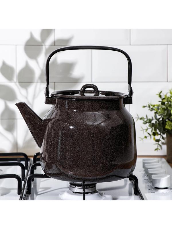 Чайник, 3,5 л, без деколи, индукция, цвет коричневый