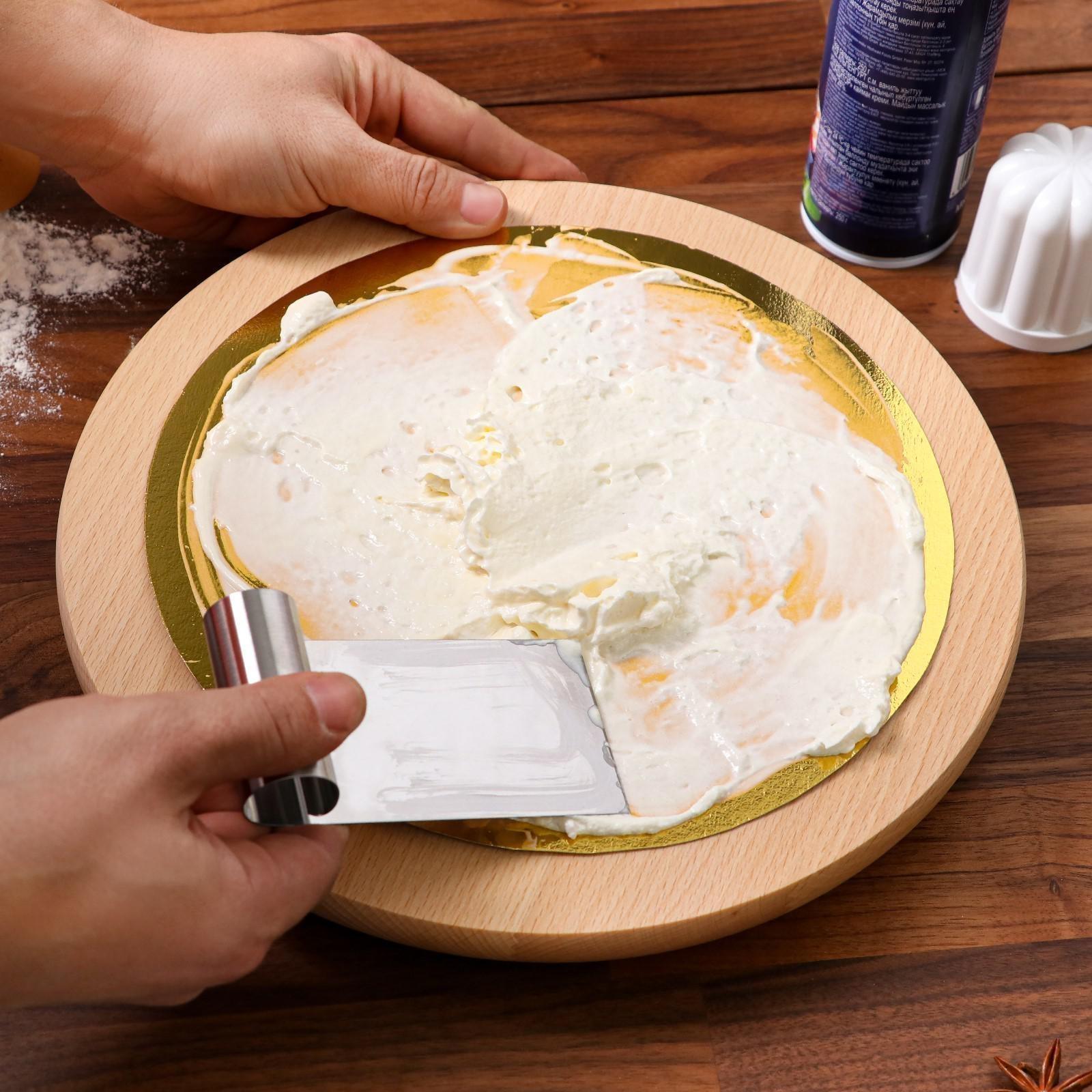 Подставка-доска сервировочная, вращающаяся, 35 см, массив бука