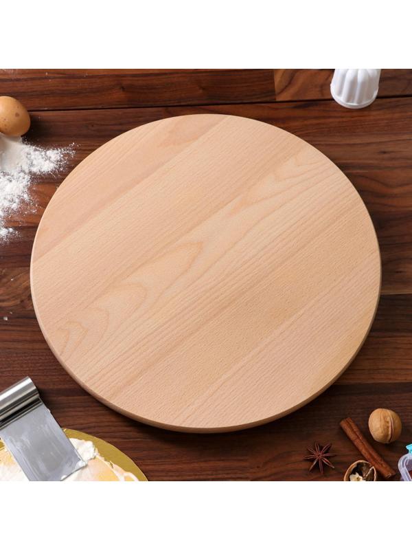 Подставка сервировочная, вращающаяся, 40 см, массив бука