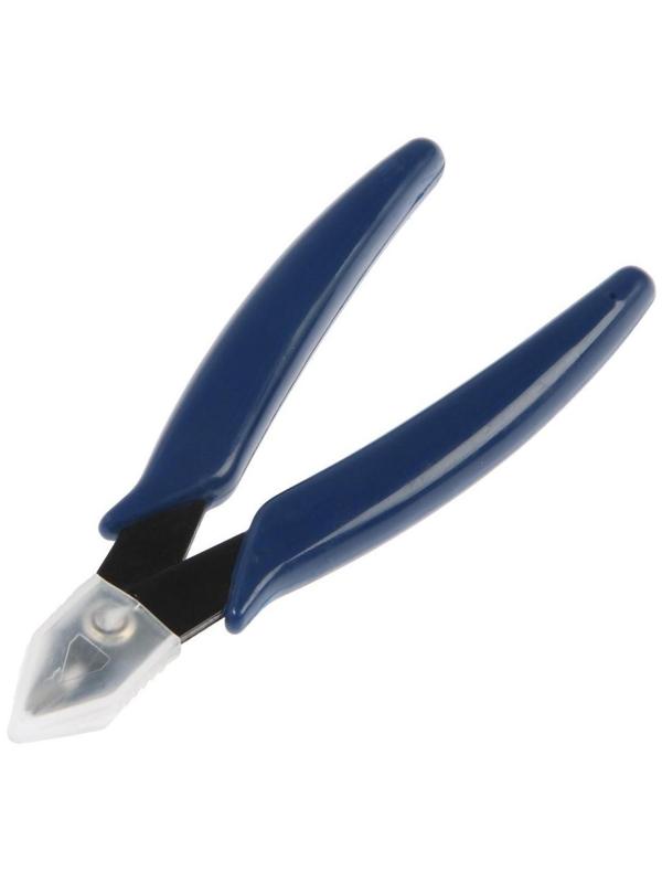 Кусачки для электроники ТУНДРА mini, боковые, обрезиненные рукоятки, 125 мм