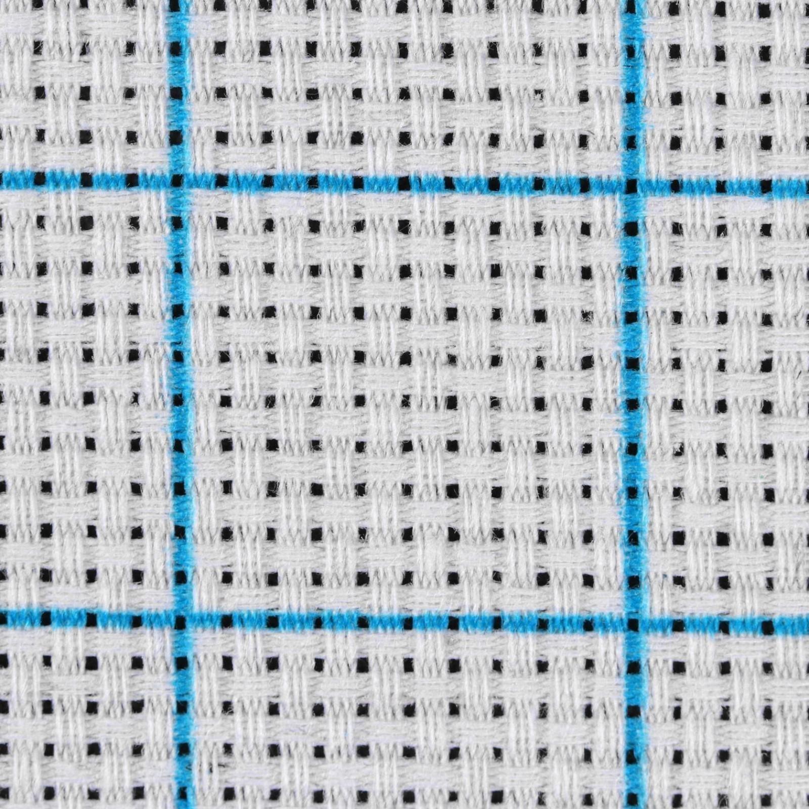 Канва для вышивания, в клетку, №11, 30 × 20 см, цвет белый