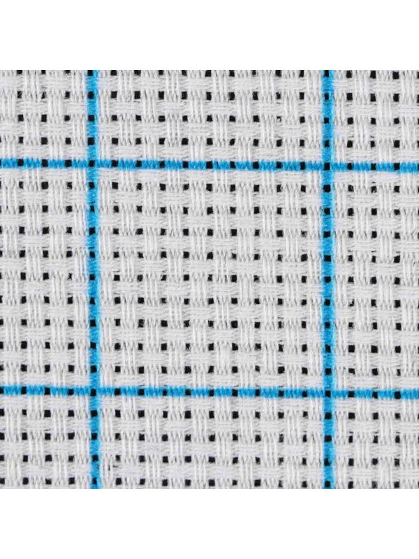 Канва для вышивания, в клетку, №11, 30 × 20 см, цвет белый