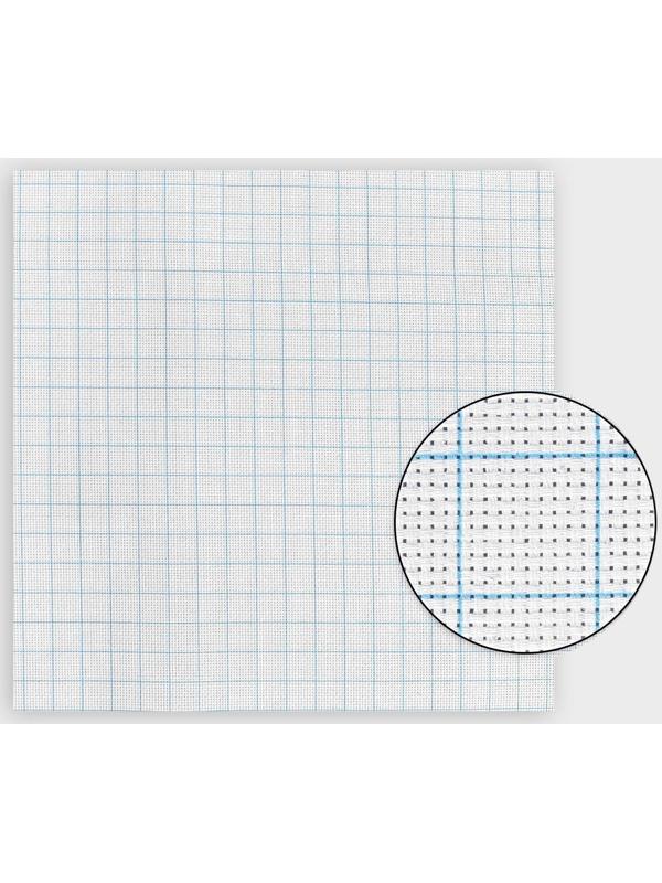 Канва для вышивания, в клетку, №11, 50 × 50 см, цвет белый