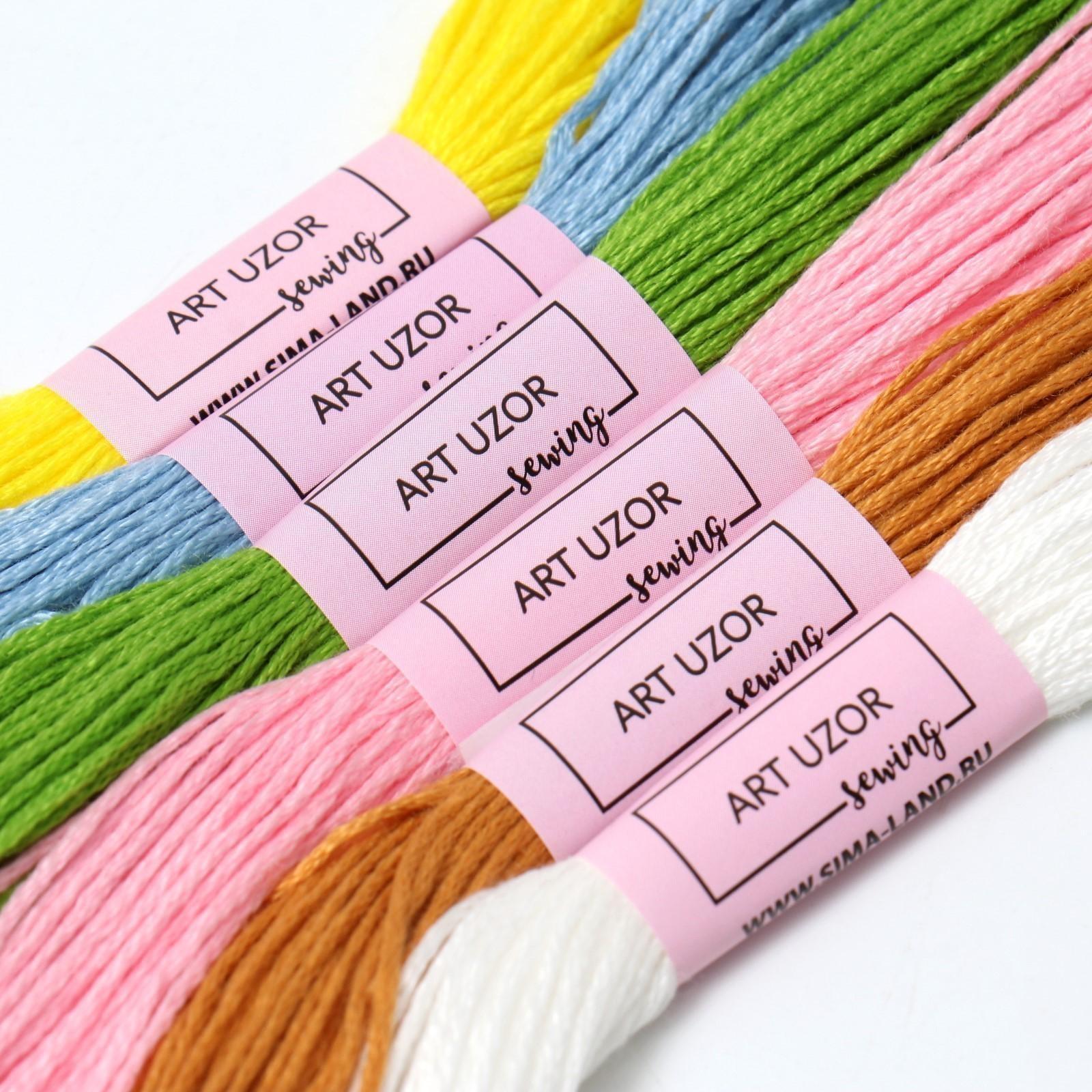 Набор ниток мулине №16, 8 ± 1 м, 6 шт