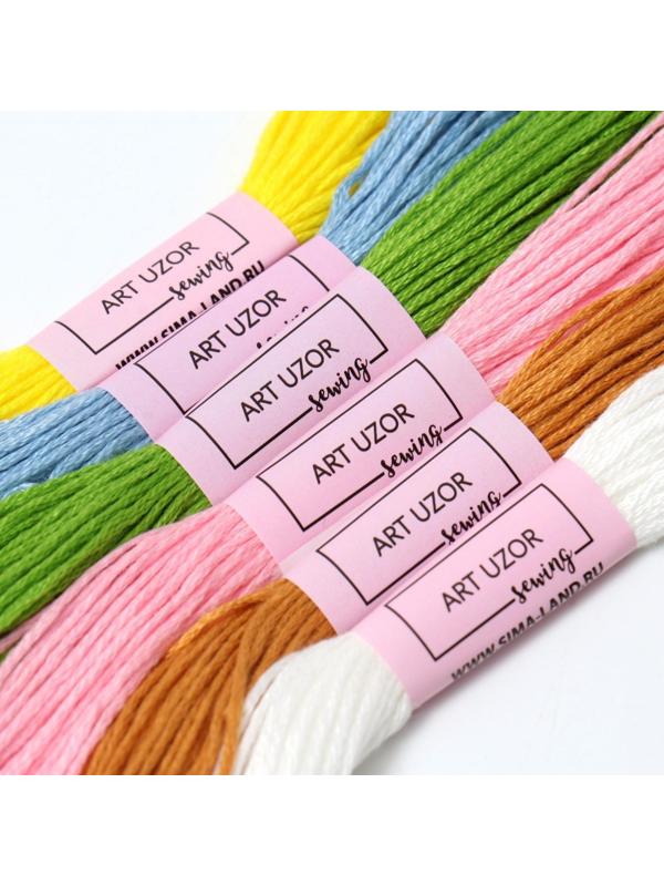 Набор ниток мулине №16, 8 ± 1 м, 6 шт