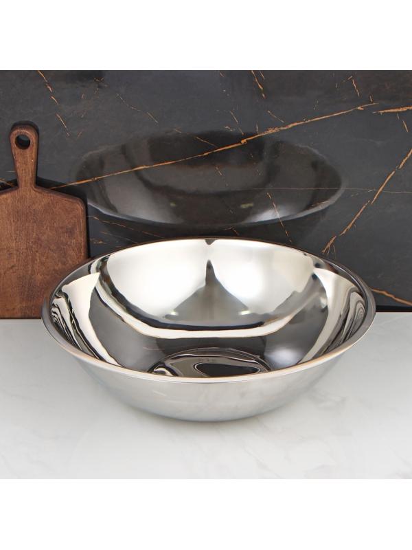 Таз, 17 л, d=50 см, нержавеющая сталь