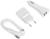 Комплект для зарядки 3 в 1 LuazON UC-30, АЗУ 2.1/1А, Type-C 1A, 1 м, СЗУ 1A, белый
