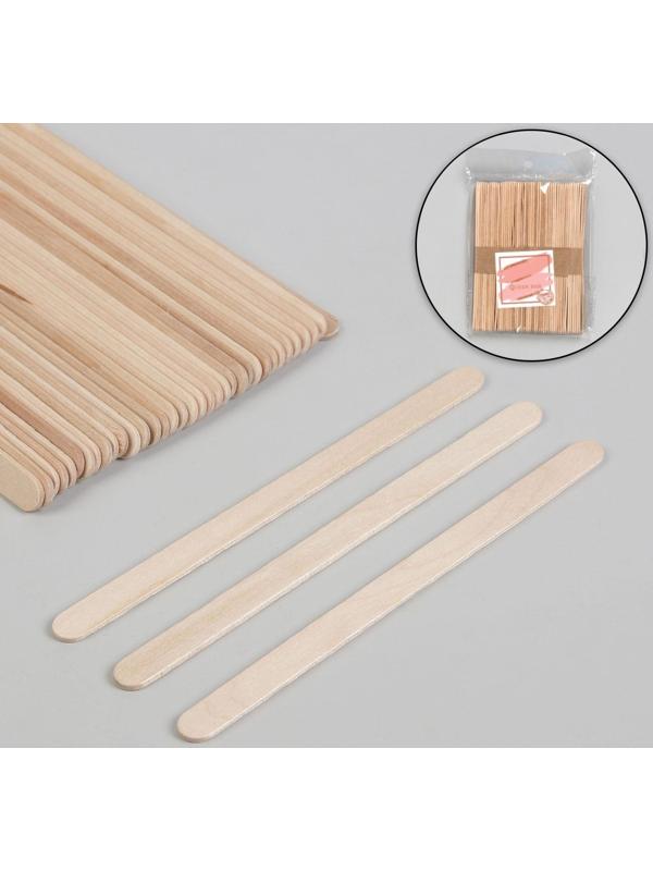 Шпатели для депиляции, деревянные, 14 × 1 см, 50 шт