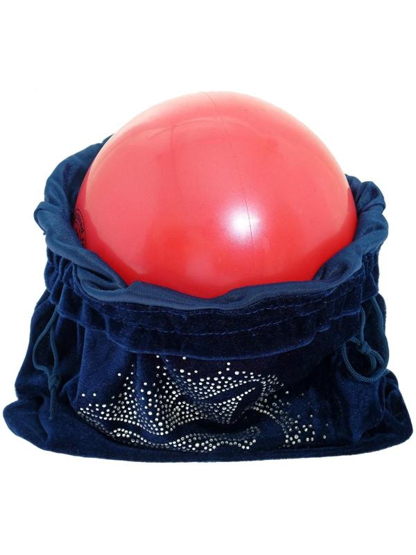 Чехол для мяча «Гимнастка», цвет тёмно-синий, 35 × 36 см