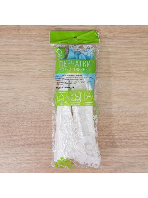 Перчатки хозяйственные Доляна, размер M, ПВХ, защитные, суперпрочные, 70 гр, цвет МИКС