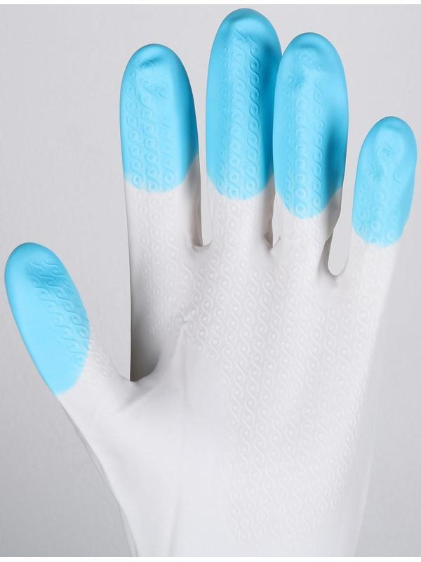 Перчатки хозяйственные Доляна, размер M, ПВХ, защитные, суперпрочные, 70 гр, цвет МИКС