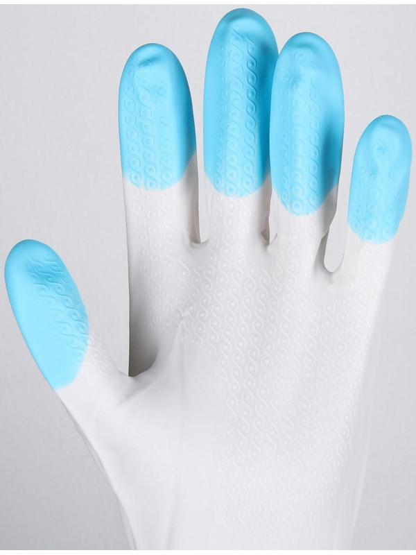 Перчатки хозяйственные Доляна, размер L, ПВХ, защитные, суперпрочные, 70 гр, цвет МИКС