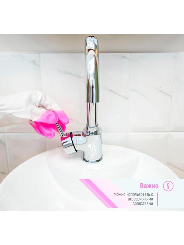 Перчатки хозяйственные Доляна, размер L, ПВХ, защитные, суперпрочные, 70 гр, цвет МИКС