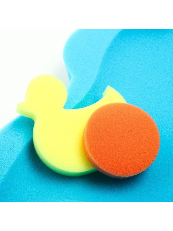 Подкладка для купания макси «Мишка», цвет зеленый, 55х30х6см