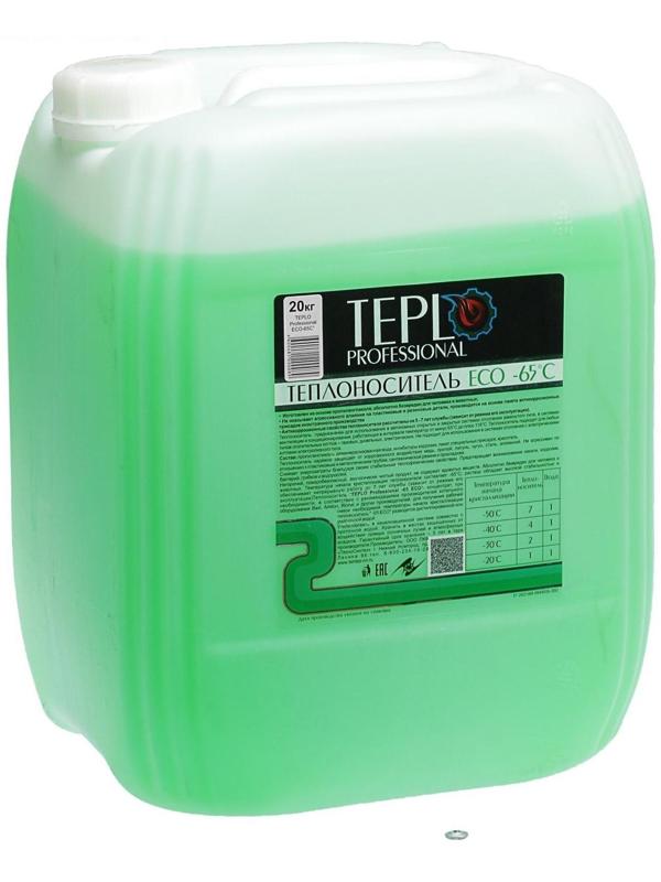 Теплоноситель TEPLO Professional ECO - 65, основа пропиленгликоль, концентрат, 20 кг